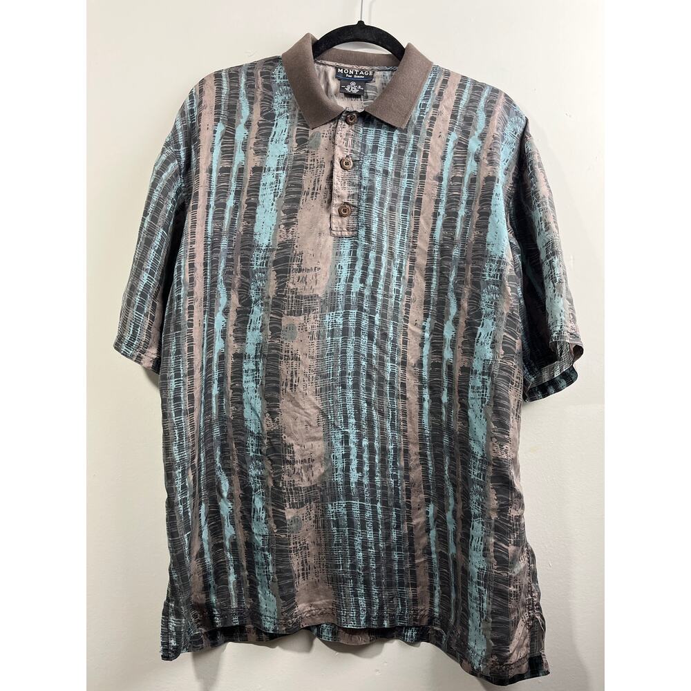 Montage men’s silk shirt size Medium